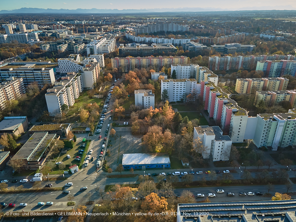 13.11.2020 - der Ostpark mit See und Biergarten in Neuperlach